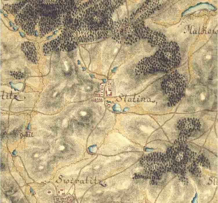 I. vojenské (Josefské) mapování z let 1764-1768